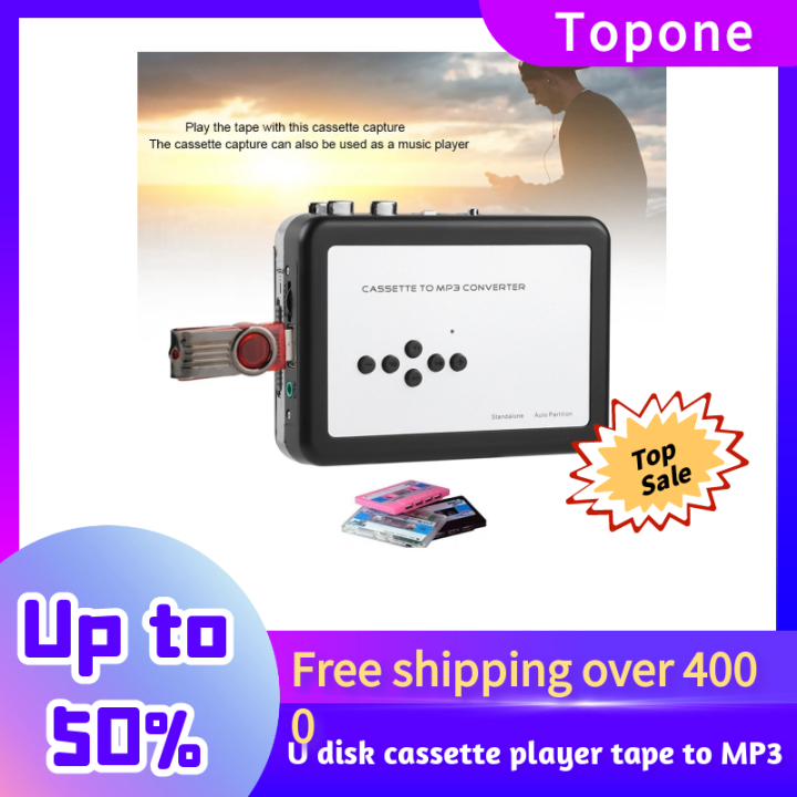 Portable Cassette Tape to MP3 Converter USB drive Flash Drive Capture Audio Music Player