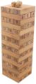 54 Pieces Wooden Jenga Tower Building Blocks Game  Wooden Stacking Blocks Game with Numbers and Dice Game. 