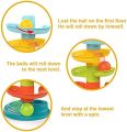 Roll Ball 8 piece 5 step 3 ball Drop the Ball and It Will roll down Puzzle Fun Game Early Learning and Educational Toy for Kids Birthday Gift Early Development Fun Toy Pre-School Baby and Toddlers. 