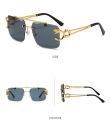 Luxury Square Sunglasses Man Woman Brand Designer Vintage Rimless Sun Glasses Male Female Fashion Retro Mirror Oculos De Sol. 