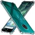 lthmy for Nokia 7.2 Transparent Soft Gel TPU Reinforced Corners Cushion Bumper Shockproof Drop Protection Case Cover. 