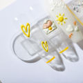 TENSOR New Process Thin Tough Nail Art Sticker Embossed Adhesive Nail Sticker Nail Jewelry TS-1531－Paper Short Love Long. 