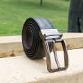 Double Sided Dotted Formal Men's Leather Belt. 