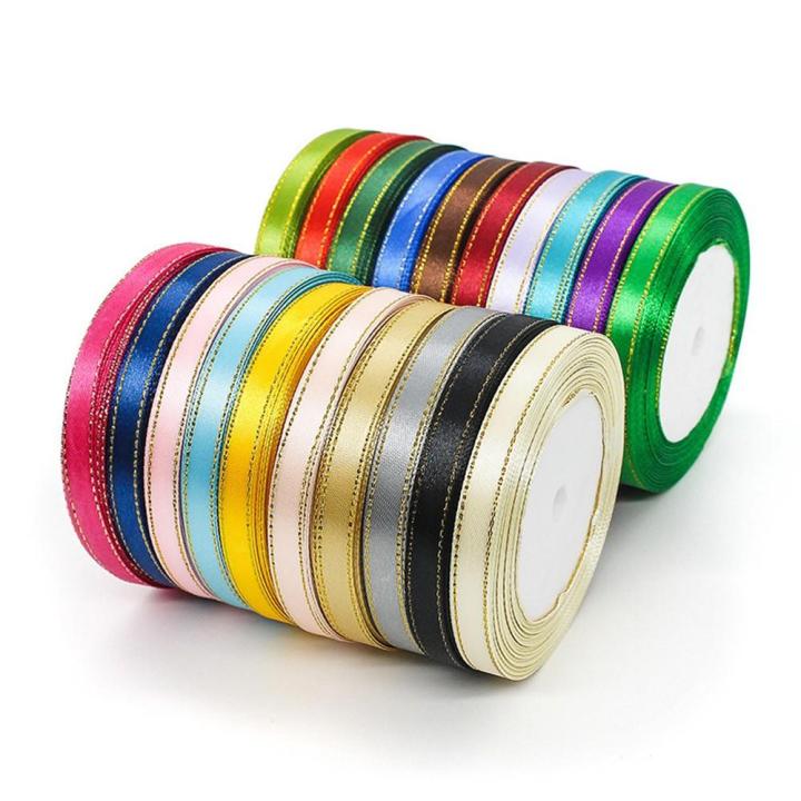 Double-Faced Satin Ribbon Versatile Shiny High-Quality Fabric Ribbon Decorative Soft Gift Ribbon for Wedding Decoration Gift