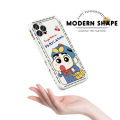 AMORVOR for Vivo Y17 Y15 Y12 Back Cover Cartoon Shin-chan Action Kamen Side design Soft Case Liquid Silicone Phone Cases. 