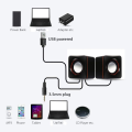 E-SONIC Mini USB Laptop Speakers Wired Laptop Speakers 2.0 Channel Small Computer Desktop Speakers Desktop Speakers for PC. 