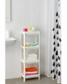 IKEA VESKEN Shelf Unit - White - Black. 