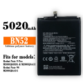 Redmi Note 9 Pro / Note 9s Battery Replacement BN52 Battery with 5020mAh _ Black. 