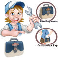 2In1 Protable Mini Tool Bag Construction Accessories Toddler Tool Box Gift For kids. 