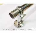 Curtain Rod/Pipe With 2 Adjustable Brackets Stainless Steel High Quality. 