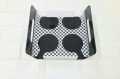 Imperial High Quality 6/4 Rectangle Slot Tray, Cup Display for Kitchenware, Acrylic Glass Holder, Black/White One Size. 