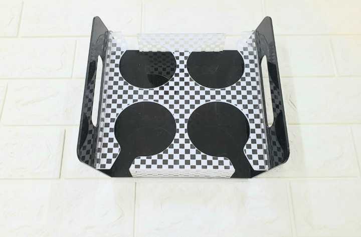 Imperial%20High%20Quality%206/4%20Rectangle%20Slot%20Tray,%20Cup%20Display%20for%20Kitchenware,%20Acrylic%20Glass%20Holder,%20Black/White%20One%20Size%20-%20Image%204