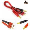 34cm IMAX B6 B6AC B8 Charger Cable T Plug to 4mm Banana RC Connector Cable. 