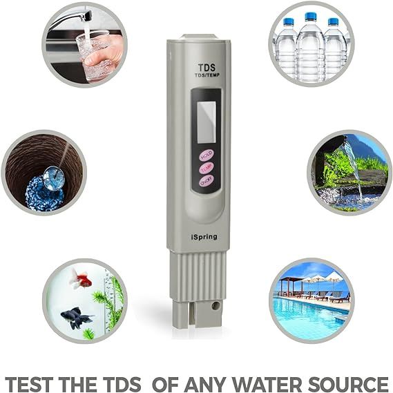 TDS Meter, Water Quality Tester Filter Pen, Accuracy Testing for Drinking Water Purity Test, Swimming Pools, Aquariums, Etc.