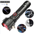 Emergency Flashlight | Powerful Torch 1KM Range & Charging Bank | Torch Light High Power Long Distance 1 km | Rescue Torch with Hammer | 8800mah Powerful Emergency Flashlight & Charging | Multifunction 8in1 Portable Led Flashlight Rechargeable LED Torch F. 