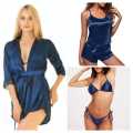 Sexy Nighty Gown 5 Pcs For Bridal Women /Hot Luxury Night suit For Girls / Short  Silk Sleepwear For Ladies. 