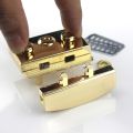 Rectangular Metal Press Push Lock Bag Briefcase Spring Lock Snap Decorative Clasps Closure Leather Craft Diy Hardware Accessory. 