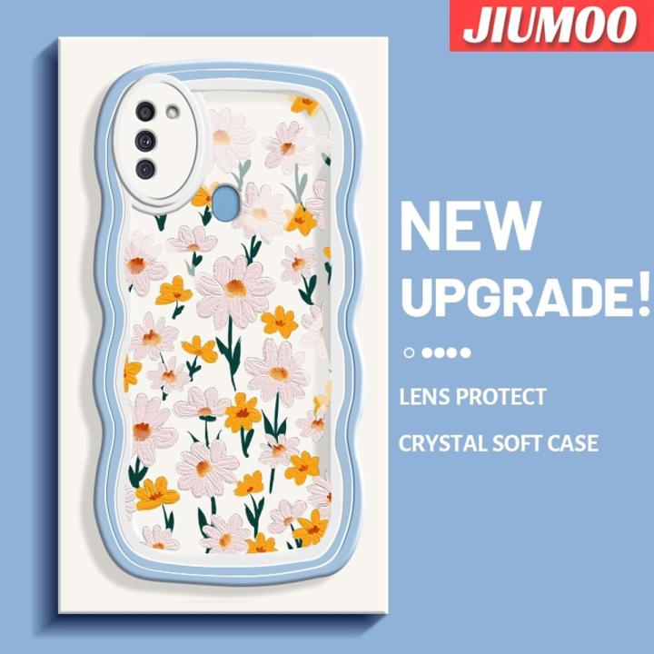 JIUMOO For Samsung galaxy A11 M11 Case With Beautiful Flower Pattern ...