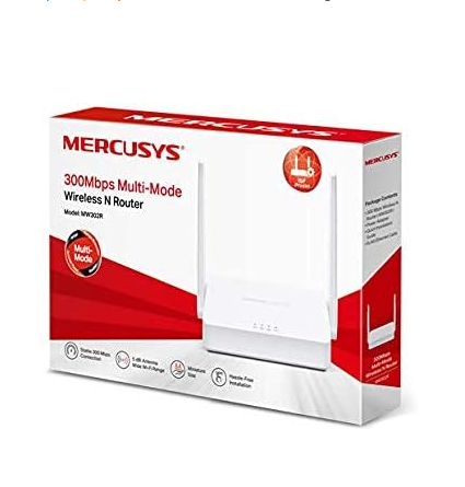 MERCUSYS WIFI 300Mbps Wireless N Router (MW-302R) Multi-Mode 1Km Range
