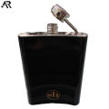 Indian Imported Leak Proof Stainless Steel Hip Flask - 8oz Pocket Size Liquor Storage Pocket Hip Flask - 236ml. 