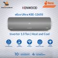 KENWOOD Inverter AC 1 Ton (New Model 2024) e-Eco Ultra KEE-1265S with T3 Compressor- 75% Energy Saving-(Heat & Cool) -Wi-Fi Enabled -10 years compressor & 4 years Inverter card Warranty. 