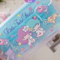 Transparent Cartoon Face Mask Storage Box Sanrio My Melody Kuromi Cinnamoroll Jewelry Case Marvel Portable Face Mask Storage Case [RAIN]. 