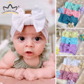 3Pcs/Set Cute Bowknot Baby Headband Soft Nylon Elastic Newborn Infant Hairband Solid Color Girls Hair Band Baby Hair Accessories. 