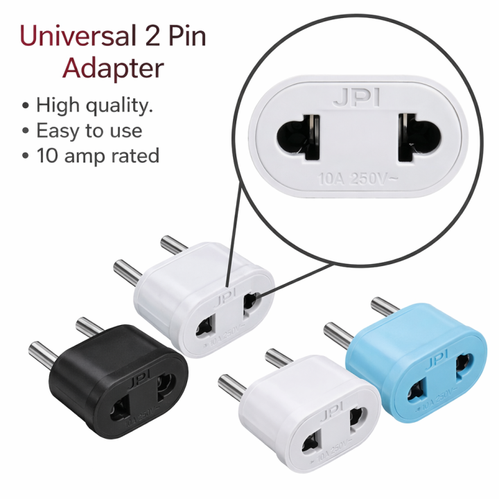 Normal Adapter Two Pin Universal 2 Pin Adapter – 10A High Quality Plug (250V) | Daraz.pk