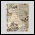 Vintage Art Notebook A4, A5 Or B6 For Girls University College And Personlised Gifts. 