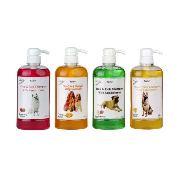 Groomer Flea & Tick Shampoo with Conditioner For Dogs, 600ml, High Quality, Flavor Choice is Available