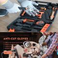 1 Pair Grey Cut Resistant Gloves Breathable Anti Cut Gloves Cut Proof Stab Resistant Stainless Steel Metal Mesh Work Butcher Gloves, handling sharp objects Outdoor Fish, Meat Knife Cutting Tackle. 