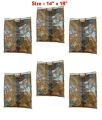 Pack of 12 | 6 Dress bags 14 by 18 Inches / Cloth Storage Bag / Wardrobe Organizer / Garments bag / Suit Clothing Protector / Zipper Bag / Clothes Cover Case / Wardrobe Organisers. 