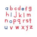 Montessori Wooden Movable Alphabet with Box for Kids Spelling and Learning (Red & Blue). 