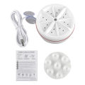 Mini Portable Ultrasonic Turbine Washing Machine Spin Laundry Washer. 