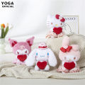 PinShang Sanrio Cartoon Plush Doll Soft Stuffed Cinnamoroll Kuromi Anime Plushie Toys. 