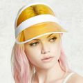 Fashion Summer Sun Hat Women Man Transparent Visor Clear Plastic Adult Sunscreen Cap Sunhat Uni Outdoor Hats. 