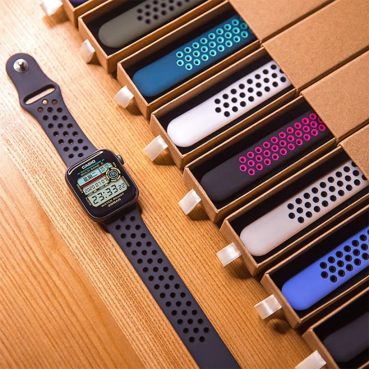 Silicone%20Breathable%20Nike%20Sport%20Strap%20for%20iWatch%20Series%201.8%2044mm%2045mm%2049mm%20Adjustable%20Soft%20Band%20-%20Image%202