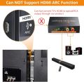Neoteck 1080P HDMI Audio Extractor, HDMI to HDMI + Optical TOSLINK SPDIF + Analog RCA L/R Stereo Audio Video Splitter Adapter. 