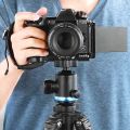 SMALLRIG Lightweight L-Bracket for Panasonic_Lumix G9, Built-in Quick Release Tripod L Plate with Slide Second Handle & 1/4 Threaded Holes - 2191. 