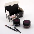 MISS ROSE GEL EYELINER 2 COLOR  SET BLACK AND BROWN 24 HOURS LONG LASTING WATERPROOF. 