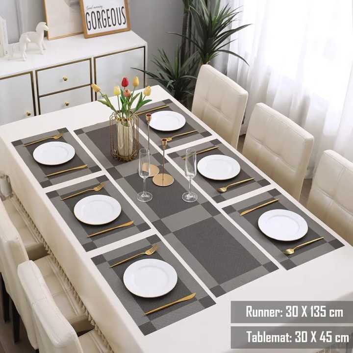6//8/10%20Set%20Table%20Mat%20&%20Table%20Runner%20Set%20%7C%20Heat%20Resistant,%20Stain%20Resistant,%20Washable%20PVC%20Woven%20Placemats%20for%20Dining%20Table%20%7C%20Table%20Mat%20Size%2012x18%20Inch,%20Runner%20Size%2012x56%20Inch%20-%20Image%202