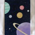 planets canvas painting. 