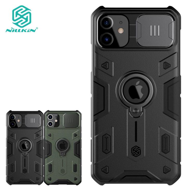 Nillkin Case for iPhone 11 Pro Max Ring Stand Holder Slide Camera Protect Back Cover