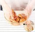 Disposable Clear Plastic Polyethylene Work Gloves Industrial Clear for Cooking, Cleaning ,Food Handling, Hair Coloring, Dishwashing (100 Pieces) - High Density Polyethylene Food Service Gloves for Personal Use. 