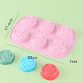 Rectangle Soap mold Functional Baking tool 6-cavity Baking mould tray Soap making mold Flexible silicone Silicone mold for Soap. 