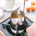 Techmanistan 350ml/500ml Stainless Steel Milk Foam Pitcher, Milk Frothher Milk Pan Milk Pot Coffee Pot Tea Pot Wax Melting Pot DIY Candle Soap Melt Pitcher Frothhing Jug. 