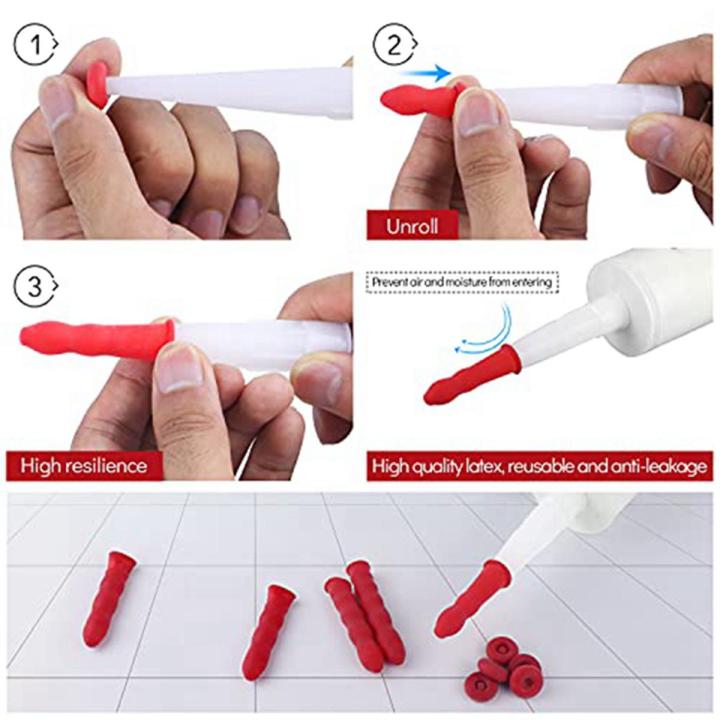 Caulking Tool Kit Sealant Nozzle,16PCS Silicone Tool Set Silicone Cartridge Tip Cutter Nozzle Needle Brush and Caulk Cap
