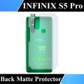 Infinix S5 Pro Back Protector Carbon Fiber Matte Soft Skin Sheet For Infinix S5 Pro. 