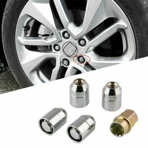 Universal Wheel Nut Lug - Anti Theft Security Lock (M12 x 1.5) (Wheel Nut Lock - 4 Alloy Steel Nuts + 1 Key)