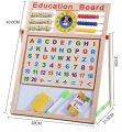 Magnetic Wooden Board for Kids - Education Board for Kids, Slate Board, Doodle Board for kids, Writing Board, ABCD Magnetic Letters with Board. 